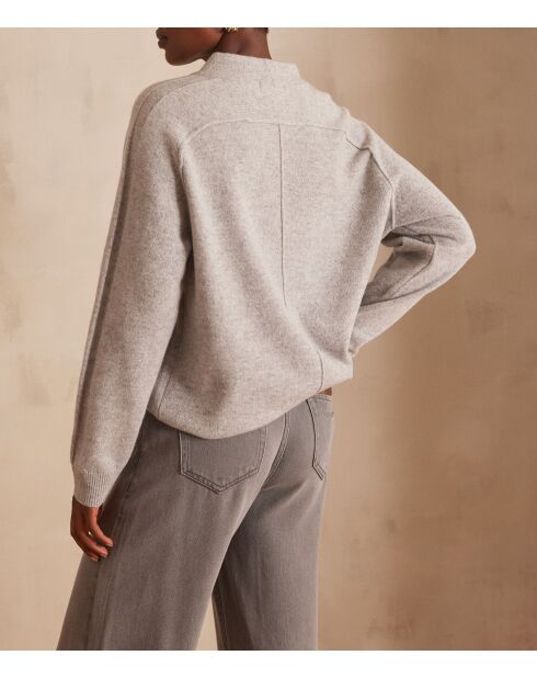 Simpele, lichte gemêleerde trui van Clinton