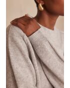 Simpele, lichte gemêleerde trui van Clinton