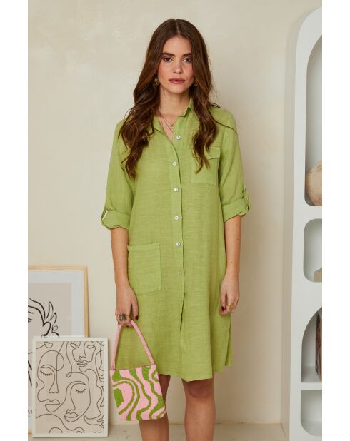 Robe Nolwenn 100% Lin anis