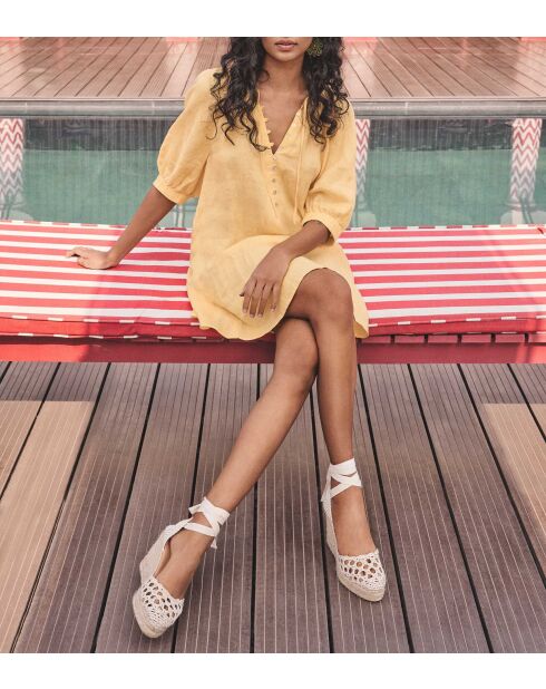 Gwyneth R Zitronenkleid