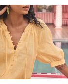 Gwyneth R Zitronenkleid