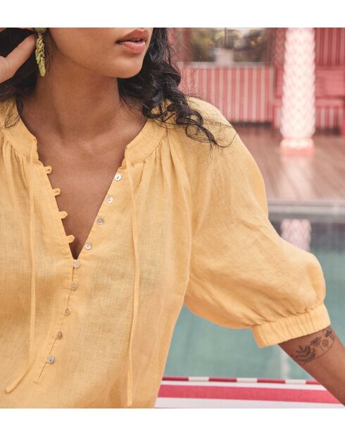 Gwyneth R Zitronenkleid