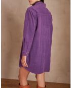 Cendra R lila Samtkleid