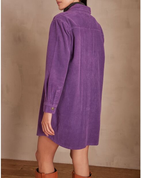 Cendra R lila Samtkleid