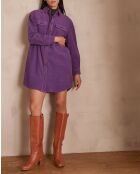 Cendra R lila Samtkleid