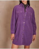 Cendra R lila Samtkleid