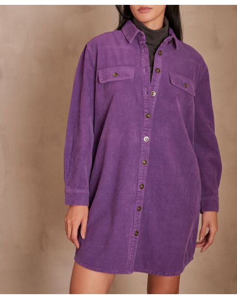 Cendra R lila Samtkleid