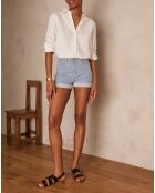 Dune Sh Himmelblaue gestreifte Shorts