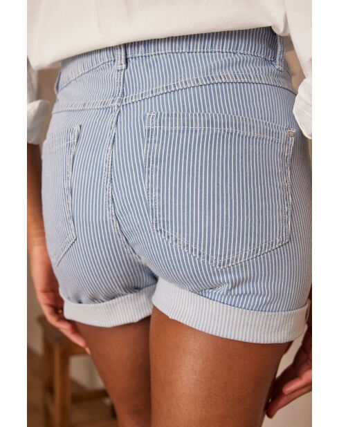 Dune Sh Himmelblaue gestreifte Shorts