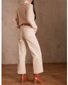 Selyna P broek van natuurlijk fluweel