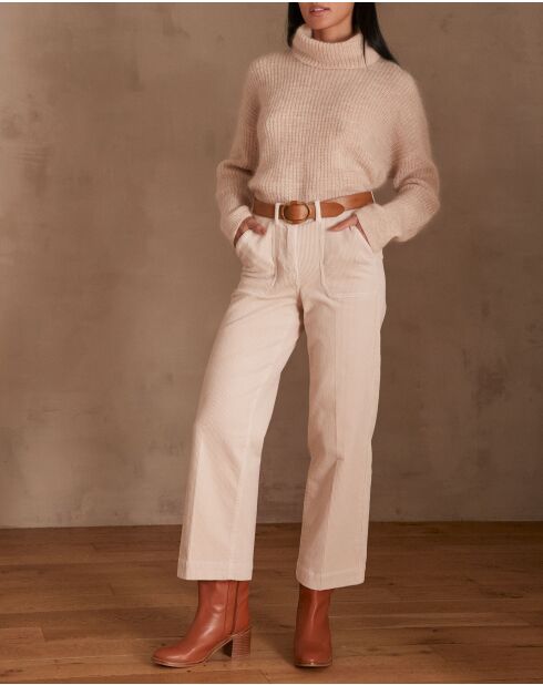 Selyna P broek van natuurlijk fluweel