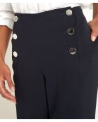 Hubert P Wall marineblaue Hose