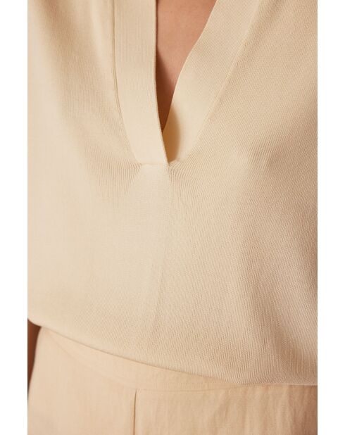 Top de manga corta Sheryl creme