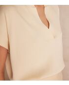 Top de manga corta Sheryl creme