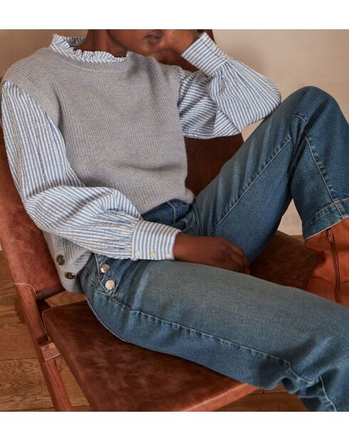 Maglione Leroy celeste