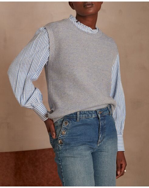 Maglione Leroy celeste