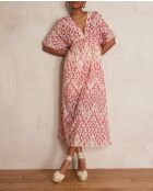 Loubna R Imp cremefarbenes Kleid