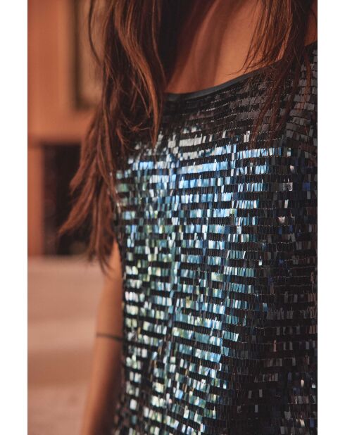 Agda R petrolfarbenes Kleid