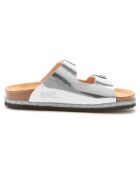 Mules Alberto argentées