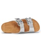 Mules Alberto argentées