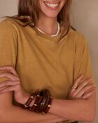 Marcel ockerfarbenes T-Shirt