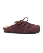 Burgunderrote Ester-Clogs aus Samt