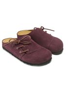 Burgunderrote Ester-Clogs aus Samt