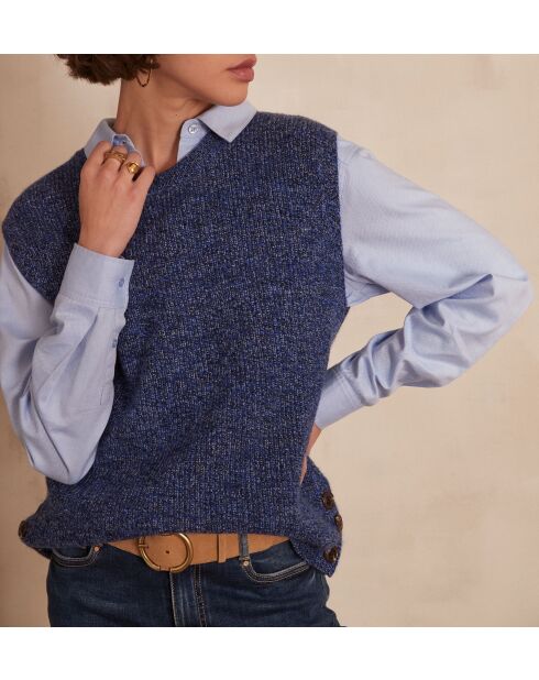 Koningsblauwe trui Leroy