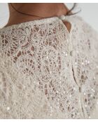 Gabrielle R jurk van kant met striksluiting