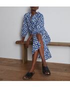 Claudia R Imp koningsblauwe jurk