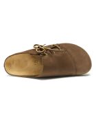 Zoccoli Ester in pelle marrone