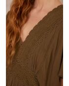 Camille R olijfkleurige jurk