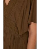 Camille R olijfkleurige jurk