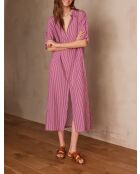 Precieuse R lila gestreiftes Kleid