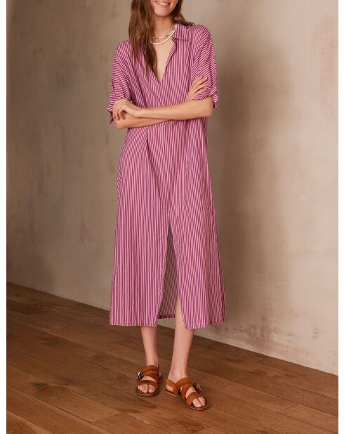 Precieuse R lila gestreiftes Kleid