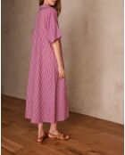 Precieuse R lila gestreiftes Kleid