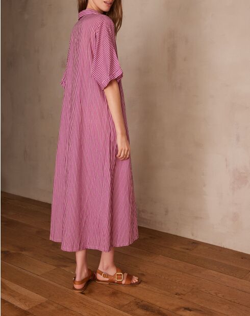 Precieuse R lila gestreiftes Kleid