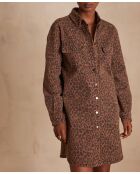 Mercy R imp donkerbruine jurk