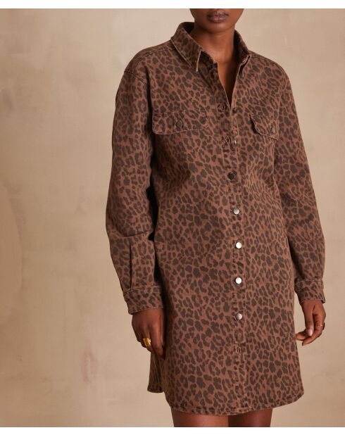 Mercy R imp donkerbruine jurk