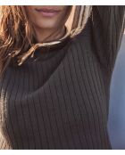 Khakifarbenes Strickkleid Leonie R