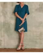 Petrolfarbenes Kleid Athena bis R