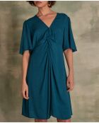 Petrolfarbenes Kleid Athena bis R