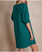 Gwyneth R petrolfarbenes Kleid