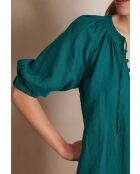 Gwyneth R petrolfarbenes Kleid