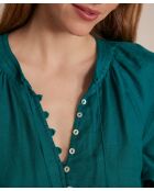 Gwyneth R petrolfarbenes Kleid