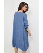 Robe Léana 100% Lin indigo