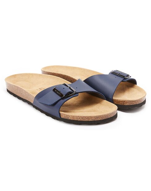 Marineblauwe muiltjes Agata