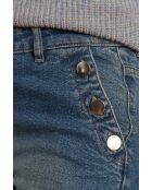 Dunkelindigofarbene Moss Jeanshose