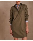 Khakifarbenes Kleid Marline R