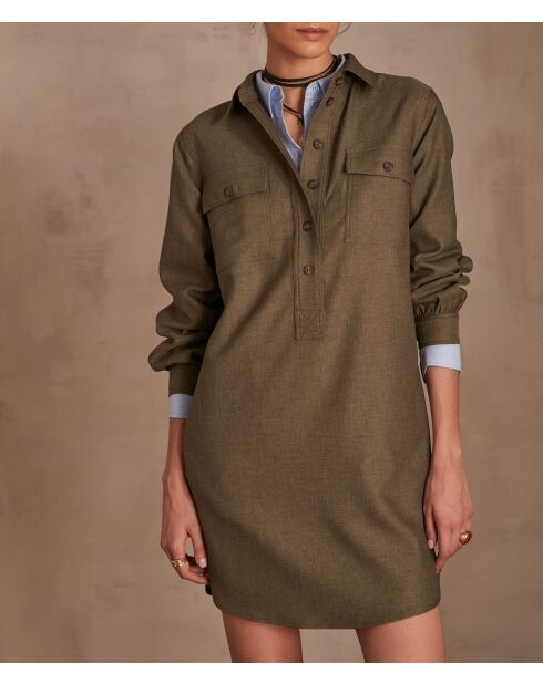 Khakifarbenes Kleid Marline R